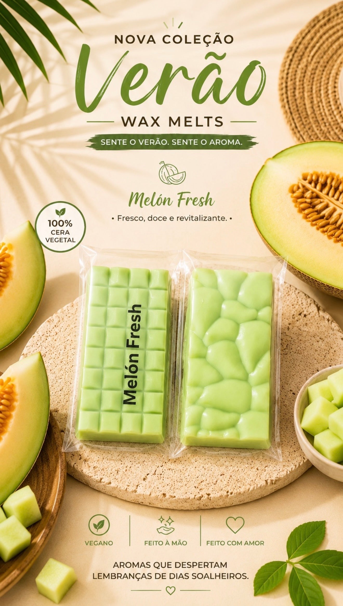 Mini Tablets Wax Melts — Coleção Verão