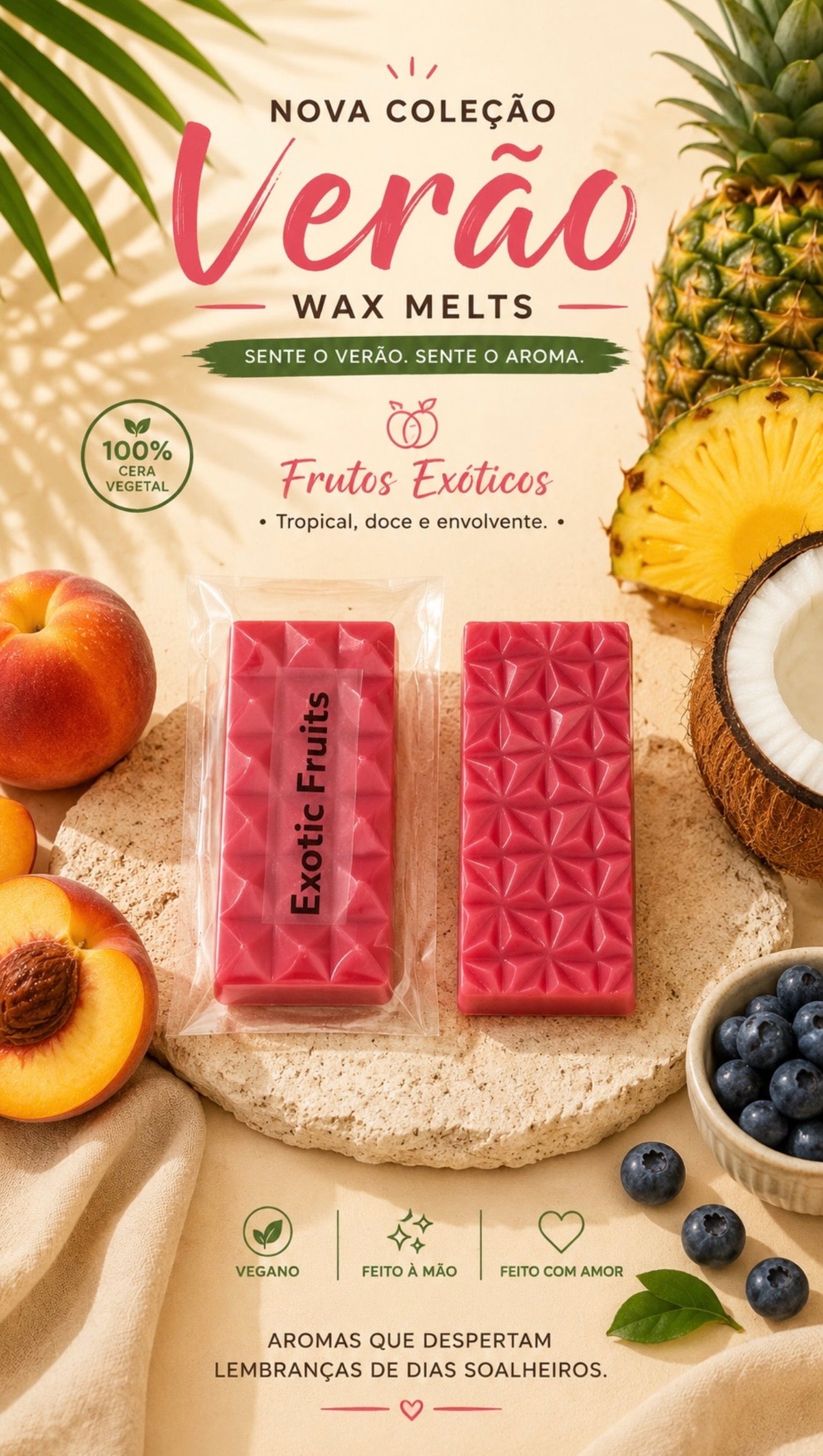 Mini Tablets Wax Melts — Coleção Verão