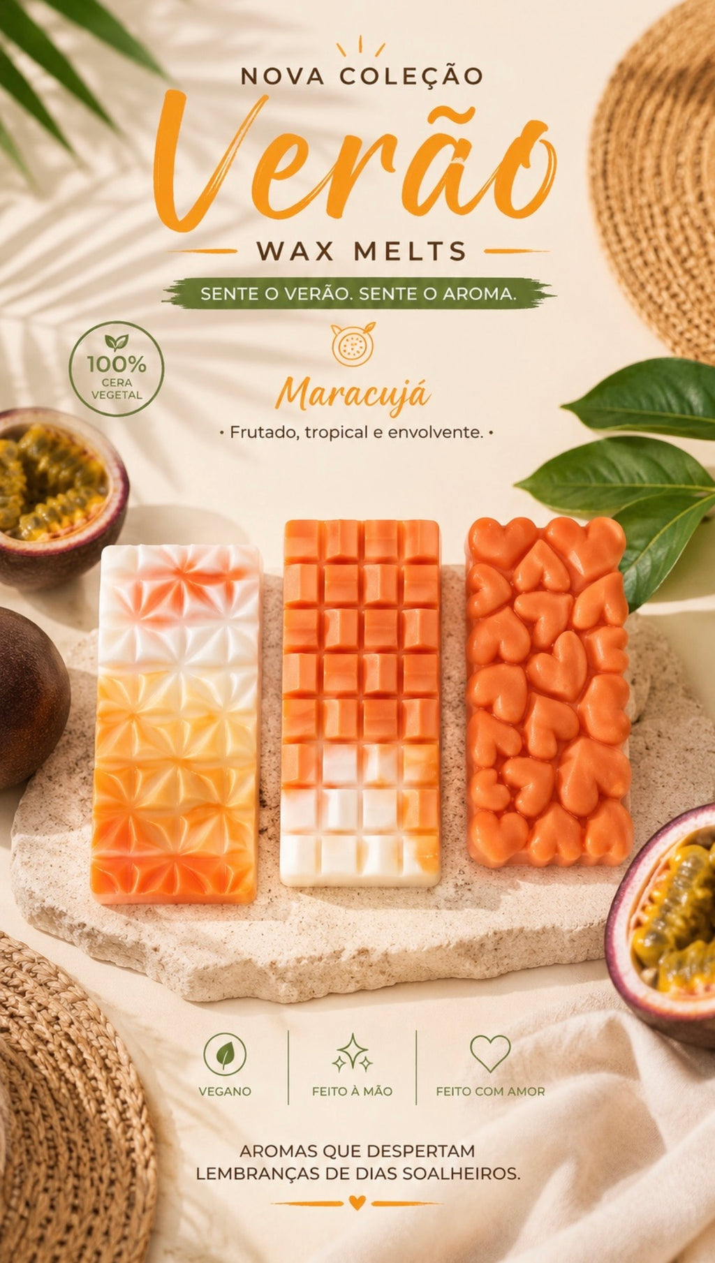 Mini Tablets Wax Melts — Coleção Verão